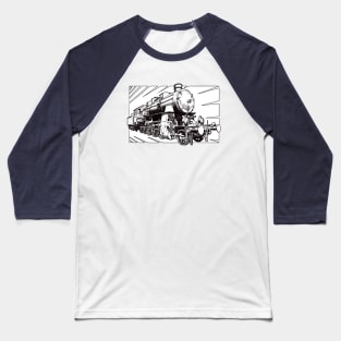 Drawing of locomotive Baseball T-Shirt